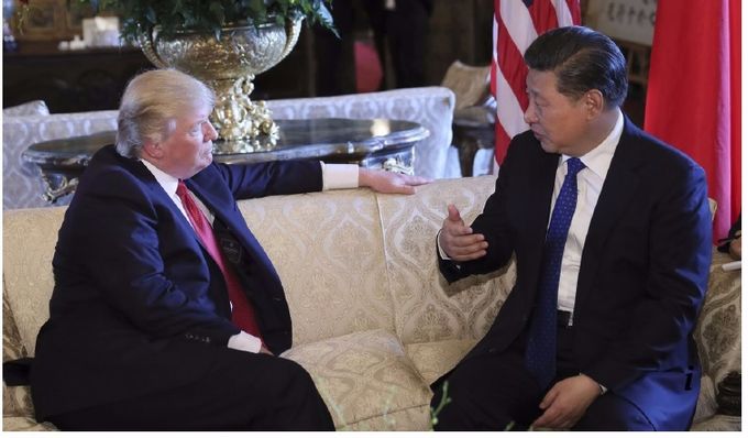 Trump e Xi Jinping a colloquio nella Great Hall of the People