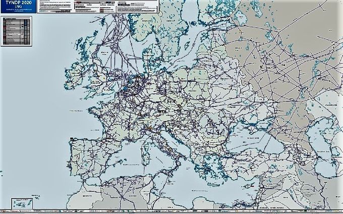 Il dedalo di pipeline in Europa